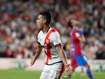 Falcao celebra su gol contra el Bar&ccedil;a