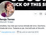 Perfil de Twitter de Maruja Torres