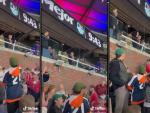 Secuencia de fotos del incidente de Donald Trump con una bola de béisbol.