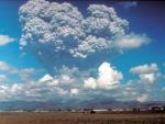 Erupción volcánica en el Monte Pinatubo de Filipinas en junio de 1991.
