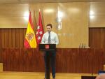 El portavoz del PSOE en la Asamblea de Madrid, Juan Lobato, en una imagen de este martes.