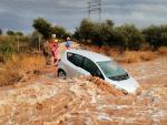 Inundaciones en las Terres de l'Ebre, este martes.