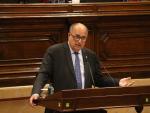 El síndico mayor de la Sindicatura de Cuentas, Jaume Amat, durante una intervención en el Parlament de Catalunya.
