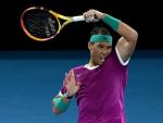 Rafael Nadal, durante su partido contra el italiano Matteo Berrettini en la semifinal del Open de Australia, en Melbourne.