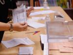 Una mesa electoral en Castilla y Le&oacute;n.