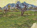 La obra de Vincent van Gogh, 'Champs pr&ecirc;s des Alpilles', pintada en 1889 durante su ingreso en el hospital psiqui&aacute;trico de Saint-Remy.