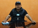 El periodista mexicano Armando Linares L&oacute;pez, durante un mensaje grabado tras el asesinato de su colaborador Roberto Toledo.
