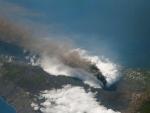 Una imagen desde el espacio de la erupci&oacute;n del volc&aacute;n Cumbre Vieja, en La Palma.