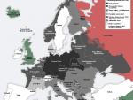 Mapa de Europa si Hitler hubiera ganado la Segunda Guerra Mundial.
