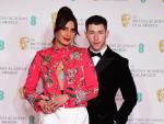 Nick Jonas y Priyanka Chopra, en los BAFTA 2021.