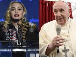 Madonna y el Papa Francisco, en im&aacute;genes de archivo.