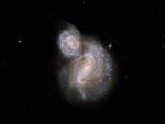 Imagen de una galaxia captada por el telescopio Hubble.