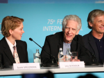 L&eacute;a Seydoux, David Cronenberg y Viggo Mortensen
