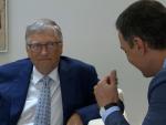 Pedro S&aacute;nchez recibe a Bill Gates en el Palacio de la Moncloa