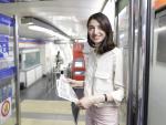 La ministra de Justicia, Pilar Llop, posa en el Metro de Madrid tras la entrevista con 20minutos
