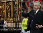 El ni&ntilde;o &Aacute;ngel durante su comuni&oacute;n y Ancelotti