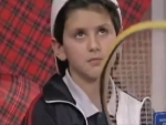 Novak Djokovic, siendo s&oacute;lo un ni&ntilde;o.