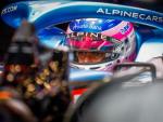 Fernando Alonso, piloto de Alpine, durante la primera sesi&oacute;n de entrenamientos del Gran Premio de B&eacute;lgica el pasado fin de semana.