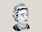 Figura de la reina Isabel II de la empresa Sargadelos.