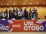 Los participantes en el acto de apertura de la Universidad de Oto&ntilde;o de Podemos.