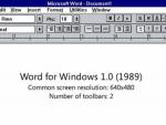 As&iacute; era el programa Microsoft Word 1.0.