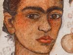 Detalle del fresco 'Autorretrato. Muy feo', obra de Frida Kalho.