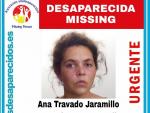 Imagen facilitada por SOS Desaparecidos de Ana Travado, una mujer de 31 a&ntilde;os desaparecida en M&aacute;laga.