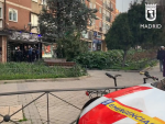 Ambulancias y Polic&iacute;a tras el apu&ntilde;alamiento en el Barrio del Pilar