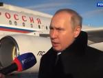Putin durante su declaraci&oacute;n a la televisi&oacute;n Rossiya-1