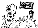 Vie&ntilde;eta de 'Charlie Hebdo' ironizando con el terremoto de Turqu&iacute;a y Siria del 6 de febrero de 2023.