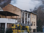 Vivienda en la que se produjo en incendio en Cangas, Asturias