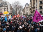 Manifestaci&oacute;n contra la reforma de las pensiones en Francia.