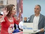 La vicesecretaria general del PSOE, Mar&iacute;a Jes&uacute;s Montero, y el coordinador general del PP, El&iacute;as Bendodo.