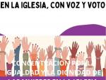 Cartel de la Revuelta de Mujeres en la Iglesia 2022.