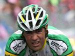 El ciclista espa&ntilde;ol Jos&eacute; Enrique Guti&eacute;rrez (Phonak), en acci&oacute;n durante la d&eacute;cimotercera etapa del Giro de Italia.