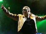 El l&iacute;der de los Guns N'Roses, durante su concierto en el Auditorio Juan Carlos I de Madrid (A.Mart&iacute;n / Efe)