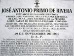 Esquela publicada hoy de Primo de Rivera en ABC