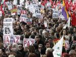 Vista general de la manifestaci&oacute;n celebrada esta tarde en Madrid.