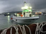 Pesca en Marruecos. Uno de los siete primeros barcos que salieron del puerto gaditano de Barbate para ir a faenar en aguas de Marruecos tras la firma del acuerdo de pesca entre ese país y la UE.