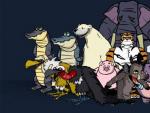 Los animados personajes del largometraje 'La crisis carn&iacute;vora'.