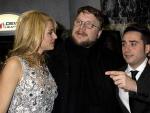 Bel&eacute;n Rueda, Guillermo del Toro y Juan Antonio Bayona en el estreno en EE UU de 'El orfanato'.