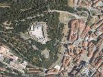 Vista del Castillo de Burgos con Google Earth