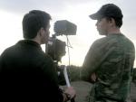 Craig Macneill (derecha), junto al director de fotograf&iacute;a, Noah Greenberg, en un momento del rodaje.