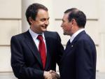Zapatero e Ibarretxe, en una reuni&oacute;n anterior.