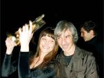 Carla Bruni y Louis Bertignac, durante los premios Victoria de la m&uacute;sica, en 2004 (Foto: KORPA).