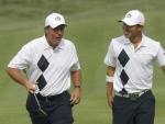 Phil Mickelson y Anthony Kim (Reuters).