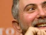 El profesor y columnista Paul Krugman (i), el Nobel de Econom&iacute;a 2008, y Jos&eacute; Mar&iacute;a Aznar (d), ex presidente del Gobierno espa&ntilde;ol. (ARCHIVO / REUTERS)