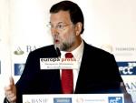 El presidente del PP, Mariano Rajoy, durante un acto en Madrid (EFE).