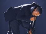 Kanye West, durante una actuaci&oacute;n.