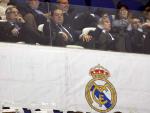 Vicente Boluda, nuevo presidente del Real Madrid, en el palco del Santiago Bernab&eacute;u.